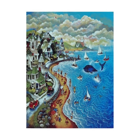 Bill Bell 'The Coastline' Canvas Art,14x19